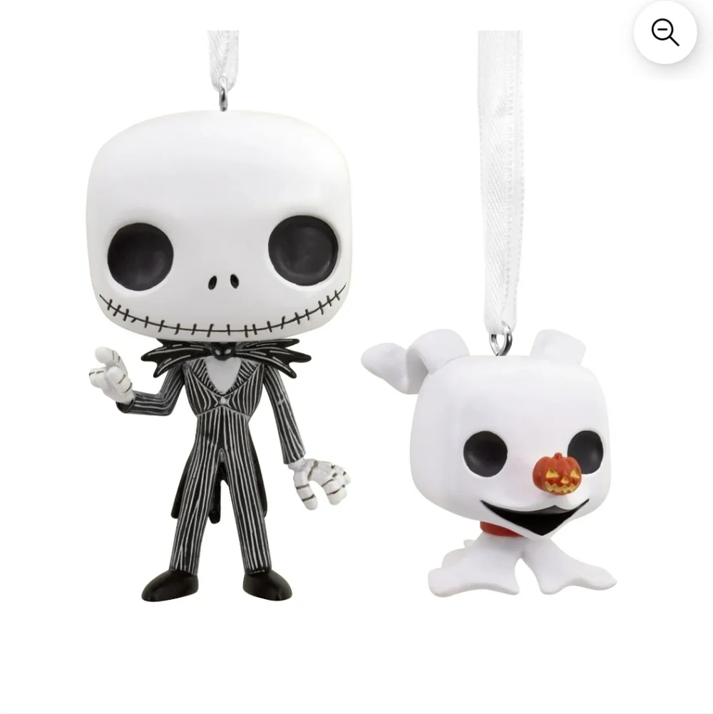 Funko Pop! Jack Skellington, Zero and Sally Ornaments